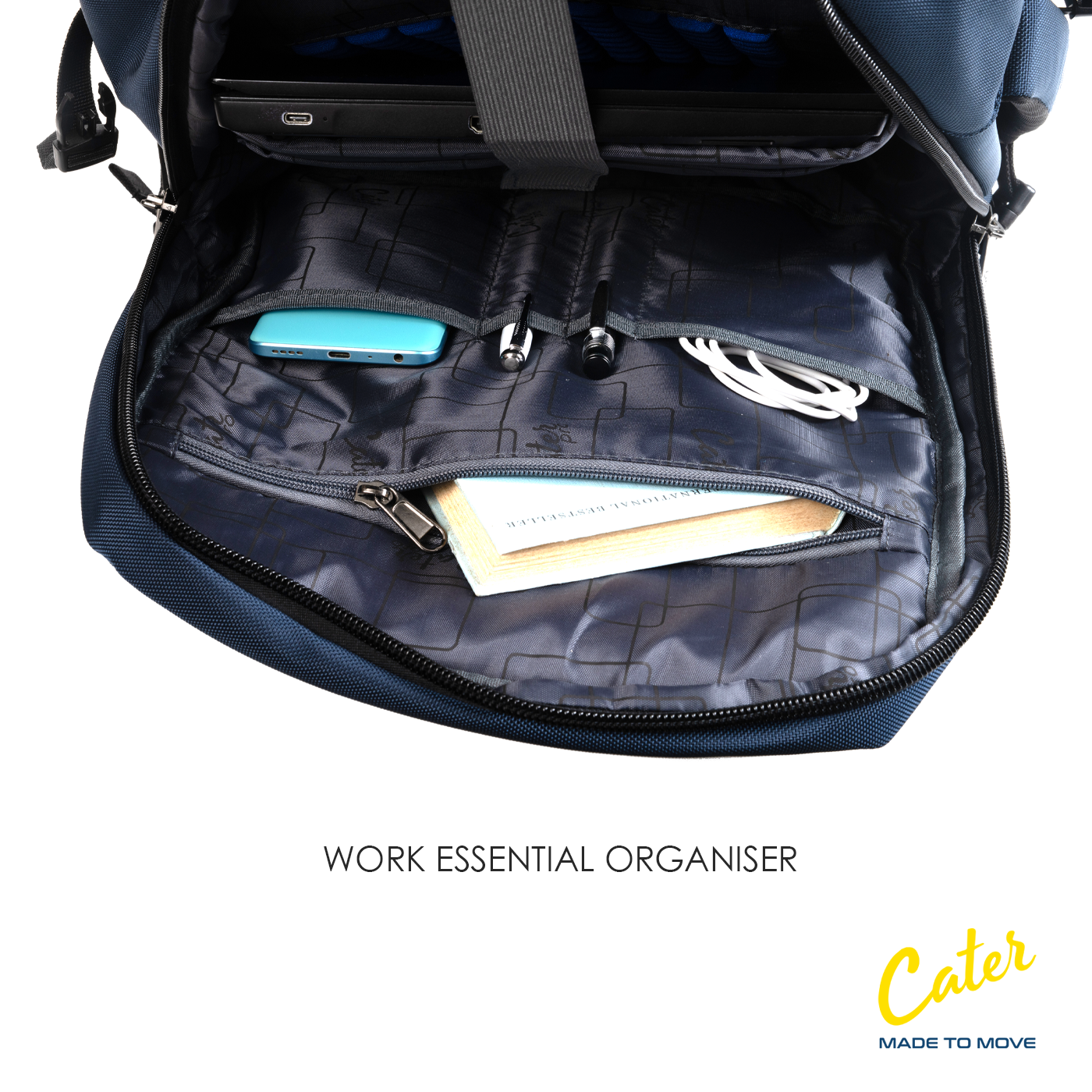 Cater CTR-4002 Premium Laptop Backpack for Work and Travel | 25L