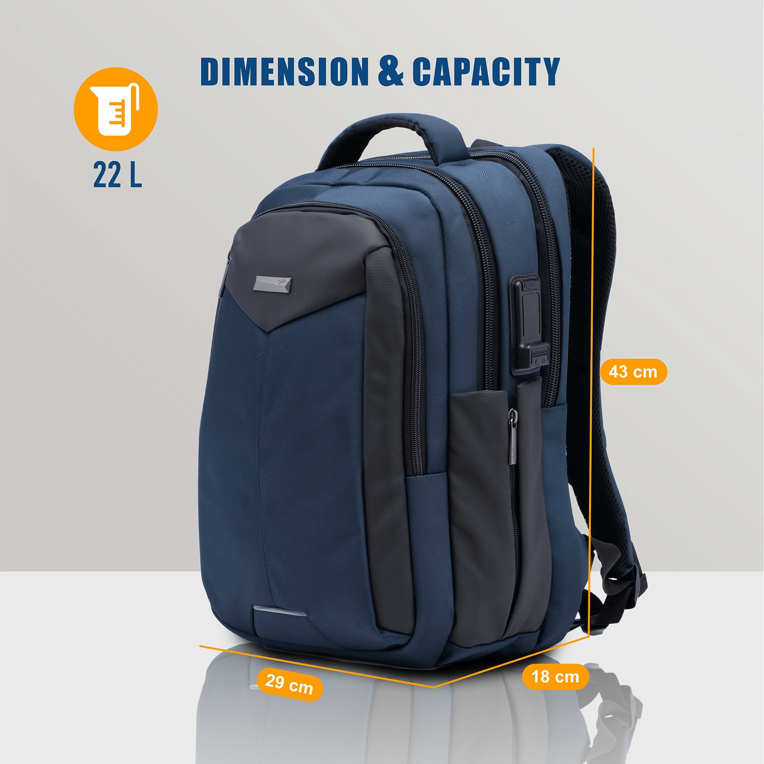 Cater CTR-13329 Premium Laptop Backpack | 23L