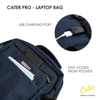 Cater CTR-4002 Premium Laptop Backpack for Work and Travel | 25L