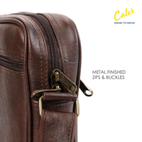 Cater Nano - Unisex Leather Finish Sling Bag | 3L