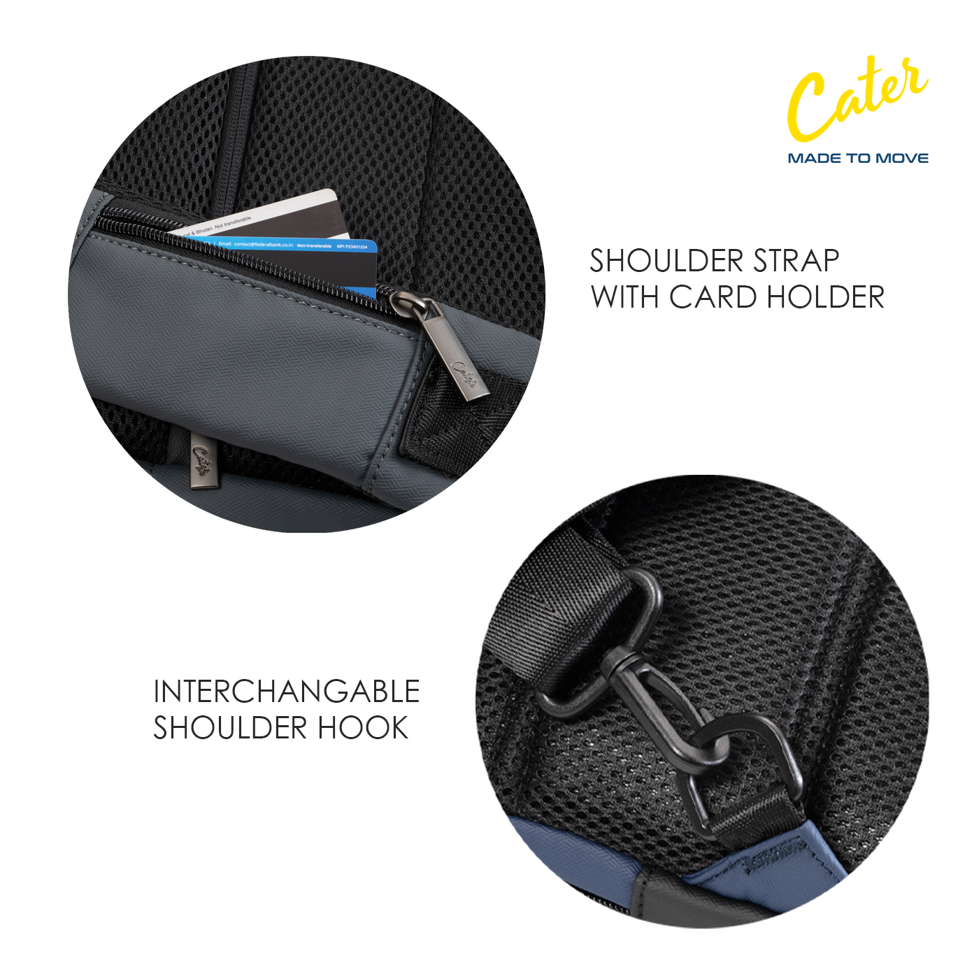 Cater CTR-3035 Smart Organizer Crossbody Bag | 12L